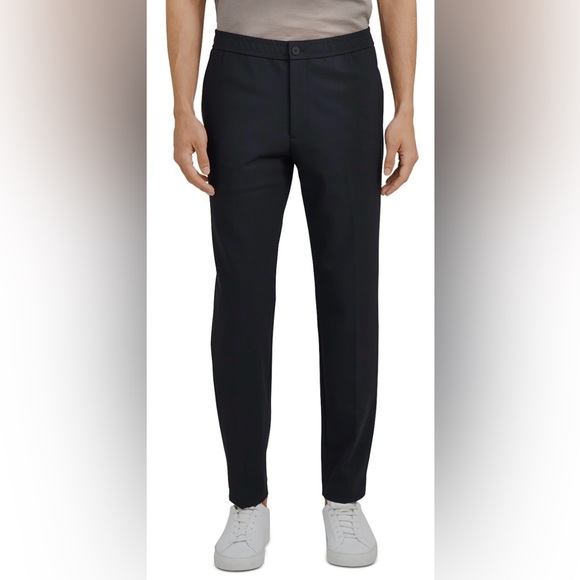 THEORY MENS Curtis Draw Pant in Precision Ponte Black Size 28